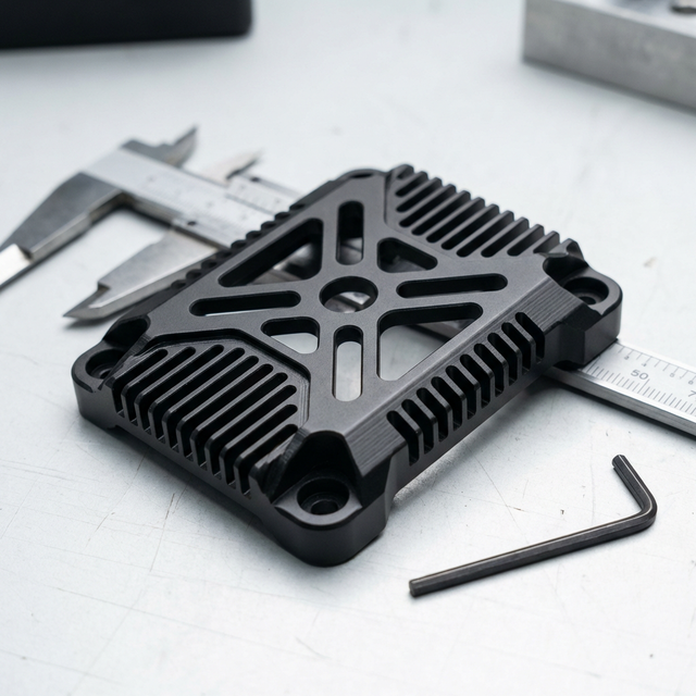 Precision CNC Machined Aluminum Drone Motor Mount 6061-T6 UAV Component Housing Custom Machining Service