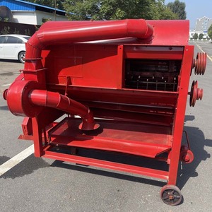 Moissonneuse-batteuse multifonctionnelle type 125 pour riz et blé, machine à entraînement par engrenages rouge - Product Image 1