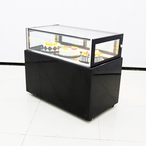 Thương mại làm mát bằng không khí duy nhất-nhiệt độ bằng đá cẩm thạch Tempered Glass duy nhất hai lớp hình chữ nhật cửa thẳng đứng bánh hiển thị tủ lạnh cho - Product Image 4