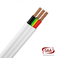 0.75mm 1mm 1.5mm 2.5mm 4mm 6mm conducteur en cuivre électrique 4 conducteurs plat câble et fil flexibles