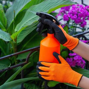 Guantes antidérapantes en caoutchouc enduit de <span class=keywords><strong>Latex</strong></span>, multi-usages, <span class=keywords><strong>Orange</strong></span>, Construction, réparation, entrepôt, gants de sécurité pour jardin - Product Image 3