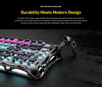 Teclado para Juegos Gravastar Mercury V75 Pro 75% con Cable, Efecto Hall, Gateron Jade, 8KHz, Carbon Rapid Trigger, LKP, SOCD, RGB