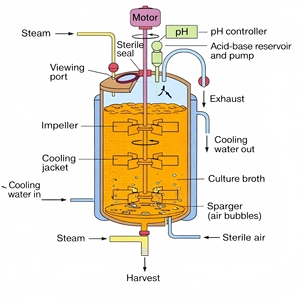 Offre Spéciale : Fermenteur Bactérien en Acier Inoxydable à Prix Réduit avec Contrôle Automatique PLC - Product Image 6
