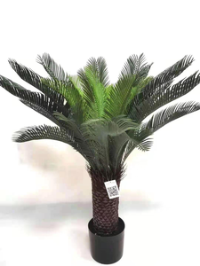 Nuovo Design all'Ingrosso: Grande Albero Artificiale in Vaso, Palma Cycas Revoluta in Plastica con Semi - Product Image 5