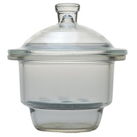 Dessiccateur sous vide 240mm 300mm avec couvercle et manchon et plaque en porcelaine