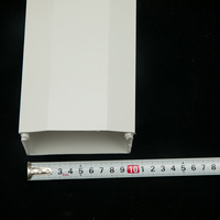 Tuyau carré en plastique de câble de goulotte de PVC 25X25mm 50X50mm 40X40mm