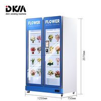 DKM Distributeur automatique intelligent de vente double face avec arrangement de fleurs de roses naturelles avec lecteur de cartes