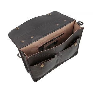 6670 Porte-documents en cuir uni, monochrome, pour ordinateur <span class=keywords><strong>portable</strong></span> de bureau, sac à main, porte-documents - Product Image 2
