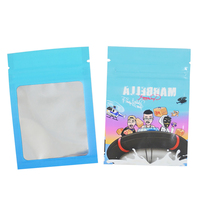 Sacs en plastique Mylar imprimés sur mesure et en stock, 100 pièces/paquet, sachets étanches à l'odeur, fermeture éclair refermable, emballage alimentaire scellé, sachets