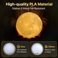 Lampe Coran LED Bluetooth en acrylique personnalisée 16 couleurs 15 cm avec veilleuse ciel étoilé et fonctionnement sur piles