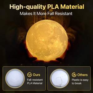Haut-parleur Coranique LED Bluetooth en Acrylique Personnalisé 16 Couleurs 15cm avec Lampe Lunaire et Veilleuse Ciel Étoilé Alimenté par Batterie - Product Image 3