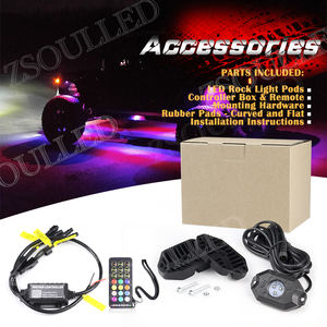 Luces Led Rgb Rock para coche, accesorios de control remoto y aplicación, <span class=keywords><strong>4</strong></span> Pods, 8 Pods, para ATV, SUV, todoterreno, camión - Product Image 6