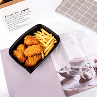 Boîte de conditionnement alimentaire jetable en plastique PP, hermétique, anti-fuite, utilisable au micro-ondes, avec couvercles