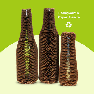 Manicotto di carta a nido d'ape in materiale ammortizzante riciclabile per <span class=keywords><strong>vaso</strong></span> e porcellane fragili - Product Image 1