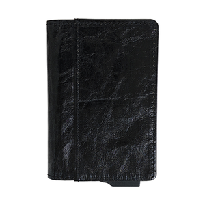 Tarjetero Delgado con Logotipo Personalizado, Bloqueo RFID, Cartera Pop-up de Cuero, Estuche Metálico de Aluminio para Tarjetas - Product Image 4