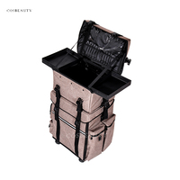 Chariot Nail Table Manucure Facile À Transporter Maquillage Boîte Cosmétique Sac Ensemble Maquillage De Stockage Roulant Maquillage Cas