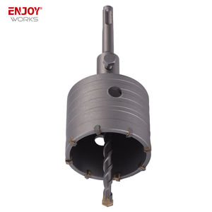 直径30mm-100mm SDS Plusシャンクホールソーセット、レンガコンクリートセメントストーンメタルプレートドリルビット用コンクリートホールビット - Product Image 1