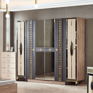 Juegos de Dormitorio Modernos con Acabado Brillante, <span class=keywords><strong>Cama</strong></span> de 1.8m, Muebles de Dormitorio de MDF para el Hogar - Product Image 2