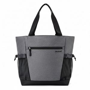 Sac fourre-tout pour femme en coton et polyester léger et durable, fabriqué en usine avec poche latérale - Product Image 1