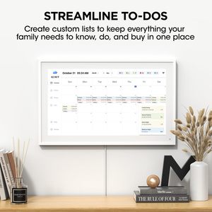 Horloge de bureau numérique intelligente WiFi 10,1 pouces personnalisable avec calendrier, station météo et tablette pour bureau, maison, cadeau, vente en gros - Product Image 3