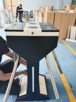 Zento Nouveauté : Tourniquet vertical de haute qualité avec reconnaissance faciale, en acier inoxydable, fonctionnement bidirectionnel