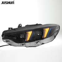 Phare de voiture JUSHUN pour BMW Série 4 F32 13-20, style œil de serpent, phare amélioré, signal dynamique LED, Plug and Play