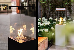 Calentador de exterior personalizado, barra de chimenea de llama real y estufa de fuego de patio, calentador de gas natural licuado de llama de camping - Product Image 6