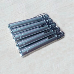 Stainless steel mini LED outdoor flashlight with pen clip, <b>small</b> flashlight for nighttime outdoor <b>lighting</b> and emergency - Product Image 2