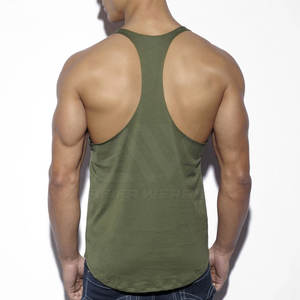 Débardeur de sport décontracté pour homme, haute qualité, faible MOQ, coupe ajustée, sans manches, respirant, séchage rapide, polyester/coton, vêtement de fitness - Product Image 4