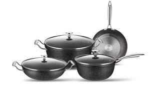 Caballero Negro estilo punto antiadherente de aluminio resistente al calor de vidrio <span class=keywords><strong>Pyrex</strong></span> cacerola <span class=keywords><strong>con</strong></span> <span class=keywords><strong>tapa</strong></span> - Product Image 4