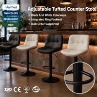 Chaises de bar pour cuisine, tabourets pivotants modernes, siège confortable pour bar à domicile, restaurant, vente en gros, hauteur réglable sur mesure