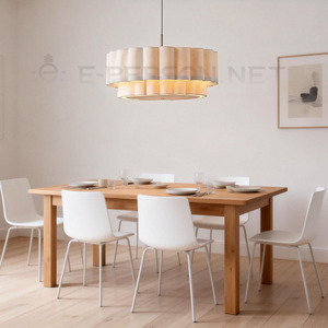 Lustre <span class=keywords><strong>en</strong></span> <span class=keywords><strong>tissu</strong></span> rétro nordique, luminaire suspendu moderne <span class=keywords><strong>en</strong></span> fer <span class=keywords><strong>pour</strong></span> <span class=keywords><strong>chambre</strong></span> à coucher, salon, salle à manger - Product Image 4
