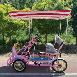 Bicicleta Cuatriciclo <span class=keywords><strong>de</strong></span> 4 Ruedas para 4 Personas, <span class=keywords><strong>Alquiler</strong></span> <span class=keywords><strong>de</strong></span> Bicicletas para Paseos Turísticos en Parques, Atracciones Turísticas, Viajes Familiares - Bicicleta Surrey a Pedal - Product Image 3