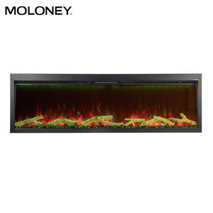 <span class=keywords><strong>Cheminée</strong></span> électrique à effet de flamme réelle avec technologie LED, insert chauffant électrique de 70 pouces, décoration - Product Image 4