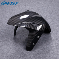Guardabarros delantero de motocicleta de fibra de carbono seco AKOSO 3K, guardabarros para Kawasaki Ninja 2020 +, para Kawasaki Ninja 2, 2, 1, 1, ZX25R +