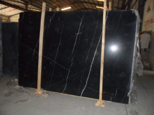 Wholesale Prices Natural Stone <strong>Black</strong> <strong>Marquina</strong> Marble Slabs Wall Panel - Product Image 5