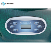 Baignoires Spa Sunrans Hydrorelax pour 7 Personnes Grande Capacité Jacuzzi Extérieur avec Fonction de Chauffage Toutes Saisons