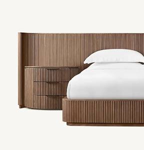 Nieuwe Stijl Rijke Graan Houten <span class=keywords><strong>Bed</strong></span> Europese Eiken Zacht <span class=keywords><strong>Bed</strong></span> Met Kingsize - Product Image 5