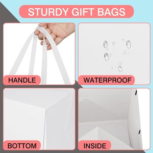 Bolsa de Regalo de Cartón Reciclado de Lujo con Base Cuadrada y Asa para Empaque de Flores y Bolsas de Transporte - Product Image 4