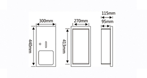 Distributeur d'essuie-tout manuel en acier inoxydable SUS304 pour immeuble de bureaux design moderne - Product Image 6