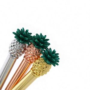Wholesale High Quality 1.0MM Metal Design Pineapple Shaped Ballpoint <b>Pen</b> Customizable Logo Promotional <b>Pens</b> for Creative Gifts - Product Image 3