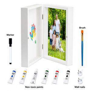 <span class=keywords><strong>Cadre</strong></span> magnétique à rabat style livre, <span class=keywords><strong>4</strong></span> panneaux acryliques, fente pour photo, kit DIY, <span class=keywords><strong>4</strong></span> couleurs - Product Image 1
