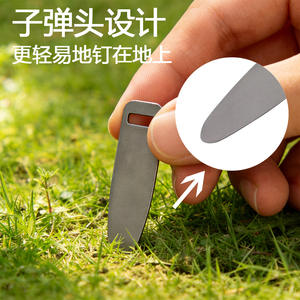 Estaca plana de acero inoxidable para tienda de campaña, para uso en exteriores, fabricada en Zhejiang. - Product Image 2