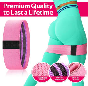 Bandas <span class=keywords><strong>de</strong></span> Resistencia <span class=keywords><strong>de</strong></span> Tela para Glúteos <span class=keywords><strong>y</strong></span> Piernas, Bandas <span class=keywords><strong>de</strong></span> Ejercicio Antideslizantes para Fitness en Casa, Yoga, Pilates <span class=keywords><strong>y</strong></span> Entrenamiento <span class=keywords><strong>de</strong></span> Sentadillas Profundas - Product Image 2