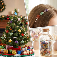 Nouvelle Pierre Naturelle Œil de Tigre Fantaisie 20mm, Ornement Pentagramme, Décoration Créative pour la Maison, Cristal de Guérison, Mini Étoile, Pierre Précieuse, Noël, Reiki
