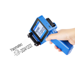 YAOMATEC 3,7-Zoll-Bildschirm Druckbares Mini-Logo Datum QR-Code für tragbaren mehrsprachigen Hand-Tinten strahl drucker aus Kunststoff metall - Product Image 1