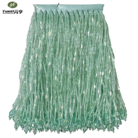 Franges de perles colorées faites à la main, haute couture, glands, perles pendantes, accessoire en dentelle pour robe de danse