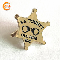 Fabricación de Insignias Metálicas Personalizadas de Alta Calidad con Baño de Oro al por Mayor