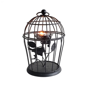 redondo antiguo Metal pájaro jaula titular de la vela con candelita tazas de hierro titular de la vela linterna - Product Image 1