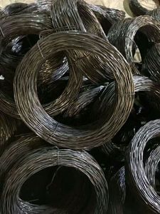 Fil de ligature torsadé double en acier au carbone noir recuit doux BWG18 1 kg par bobine Marché brésilien - Product Image 3